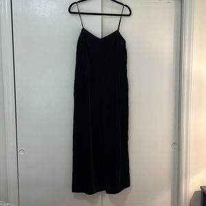 J. Crew Wide Leg Velvet Jumpsuit